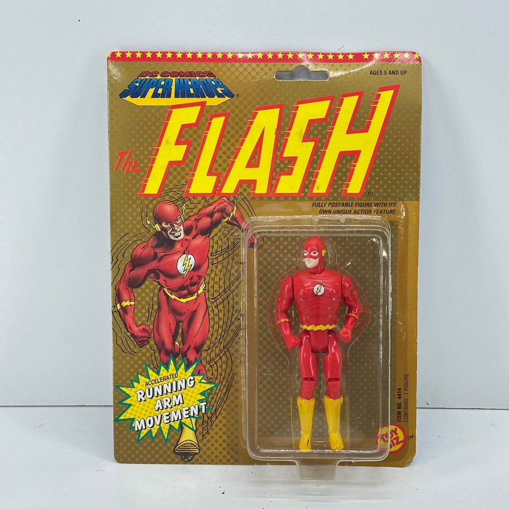 Toy Biz DC Comics Super Heroes Flash Action Figure New MOC Sealed 1990 Vintage